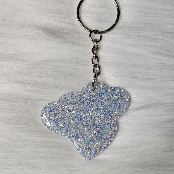 Hoppy Hoppy Easter Hearts Keychain - Picture 2 of 2